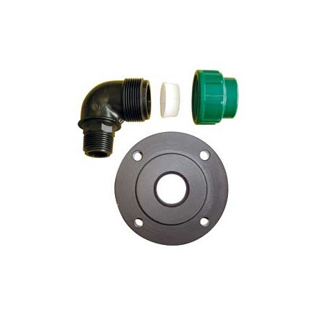 Conjunto de Contrabrida con Codo 1" ROTH